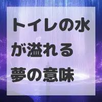 トイレの水が溢れる夢のサムネイル