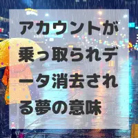 アカウントが乗っ取られデータ消去される夢のサムネイル