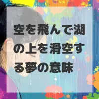 空を飛んで湖の上を滑空する夢のサムネイル
