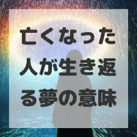 亡くなった人が生き返る夢のサムネイル
