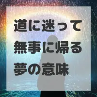 道に迷って無事に帰る夢のサムネイル
