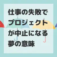 仕事の失敗でプロジェクトが中止になる夢のサムネイル