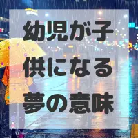 幼児が子供になる夢のサムネイル