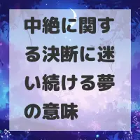 中絶に関する決断に迷い続ける夢のサムネイル