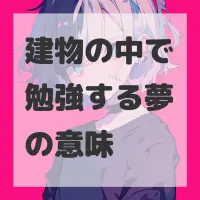 建物の中で勉強する夢のサムネイル