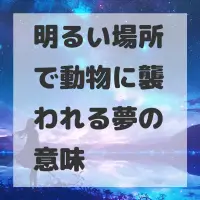 明るい場所で動物に襲われる夢のサムネイル