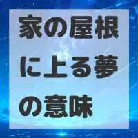 家の屋根に上る夢のサムネイル