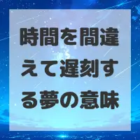 時間を間違えて遅刻する夢のサムネイル