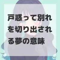 戸惑って別れを切り出される夢のサムネイル
