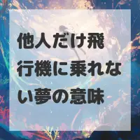 他人だけ飛行機に乗れない夢のサムネイル