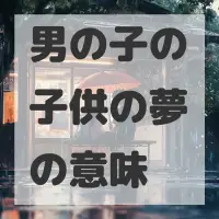 男の子の子供の夢のサムネイル