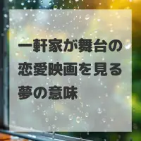 一軒家が舞台の恋愛映画を見る夢のサムネイル