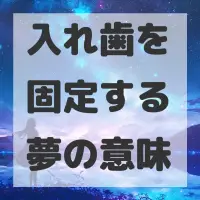入れ歯を固定する夢のサムネイル