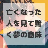 亡くなった人を見て驚く夢のサムネイル