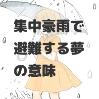集中豪雨で避難する夢のサムネイル