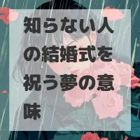 知らない人の結婚式を祝う夢のサムネイル