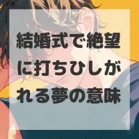 結婚式で絶望に打ちひしがれる夢のサムネイル
