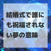 結婚式で誰にも祝福されない夢のサムネイル