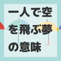 一人で空を飛ぶ夢のサムネイル
