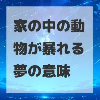 家の中の動物が暴れる夢のサムネイル