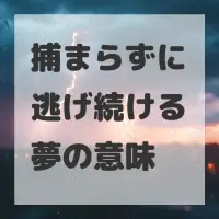 捕まらずに逃げ続ける夢のサムネイル