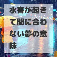 水害が起きて間に合わない夢のサムネイル