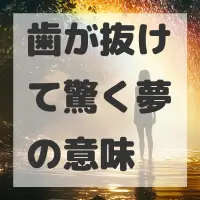 歯が抜けて驚く夢のサムネイル