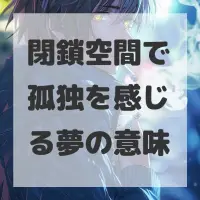 閉鎖空間で孤独を感じる夢のサムネイル画像
