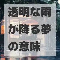 透明な雨が降る夢のサムネイル