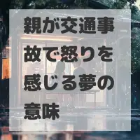 親が交通事故で怒りを感じる夢のサムネイル