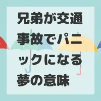 兄弟が交通事故でパニックになる夢のサムネイル