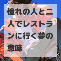 憧れの人と二人でレストランに行く夢のサムネイル