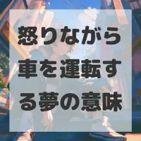 怒りながら車を運転する夢のサムネイル