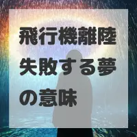 飛行機離陸失敗する夢のサムネイル