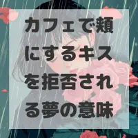 カフェで頬にするキスを拒否される夢のサムネイル