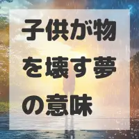 子供が物を壊す夢のサムネイル