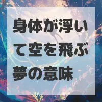身体が浮いて空を飛ぶ夢のサムネイル