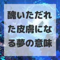 醜いただれた皮膚になる夢のサムネイル