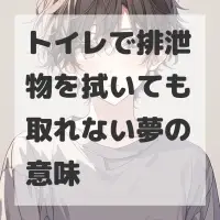 トイレで排泄物を拭いても取れない夢のサムネイル
