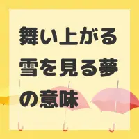 舞い上がる雪を見る夢のサムネイル