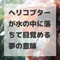 ヘリコプターが水の中に落ちて目覚める夢のサムネイル