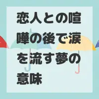 恋人との喧嘩の後で涙を流す夢のサムネイル