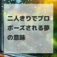 二人きりでプロポーズされる夢のサムネイル
