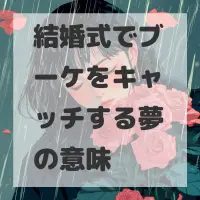 結婚式でブーケをキャッチする夢のサムネイル