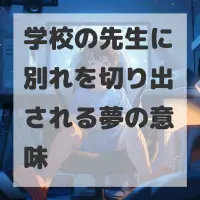 学校の先生に別れを切り出される夢のサムネイル