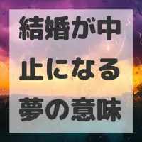 結婚が中止になる夢のサムネイル