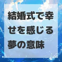 結婚式で幸せを感じる夢のサムネイル
