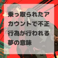乗っ取られたアカウントで不正行為が行われる夢のサムネイル