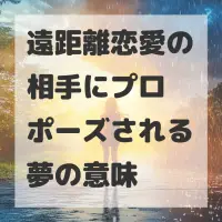 遠距離恋愛の相手にプロポーズされる夢のサムネイル