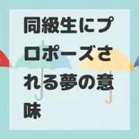 同級生にプロポーズされる夢のサムネイル
